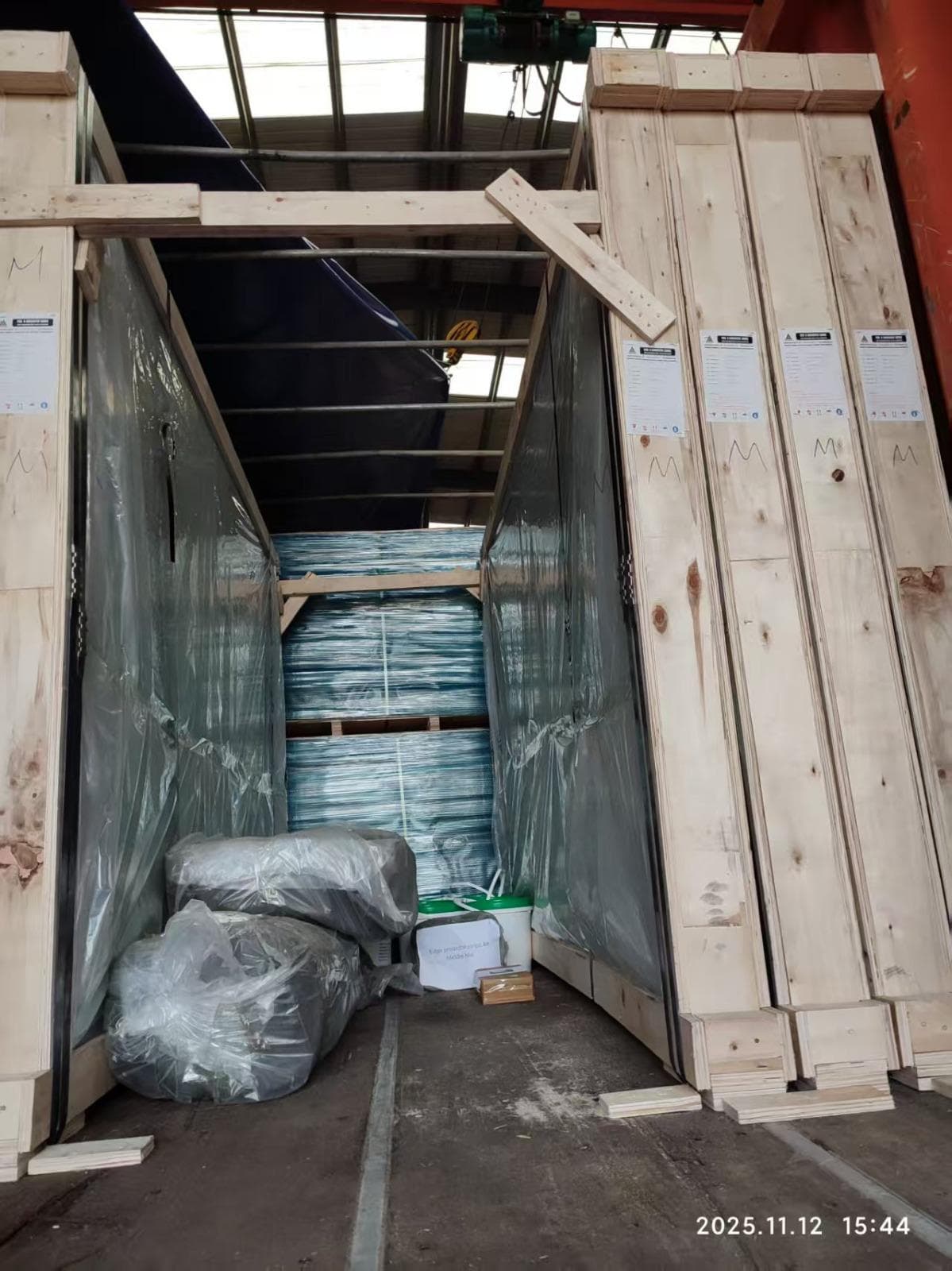 Glass · crated for transit